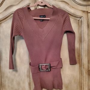 beautiful lt brown sweater. like new.